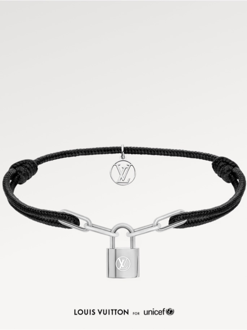 Louis Vuitton Silver Lockit X Virgil Abloh Bracelet, Natural Titanium
